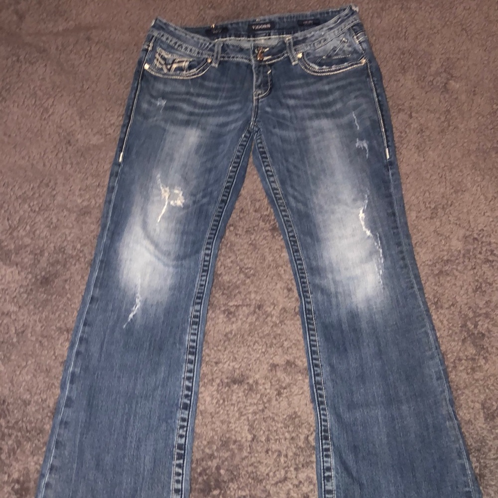 Vigoss Dublin bootcut distressed jeans